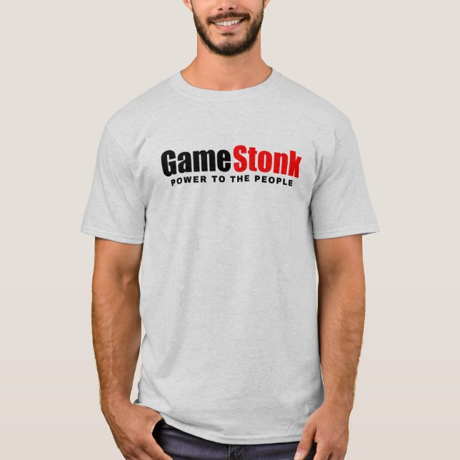 GameStonk: Kraft till folket T Shirt (Framsida)