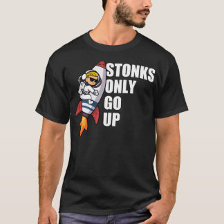Gamestonk Rocket Stonks går bara upp och går upp p T Shirt