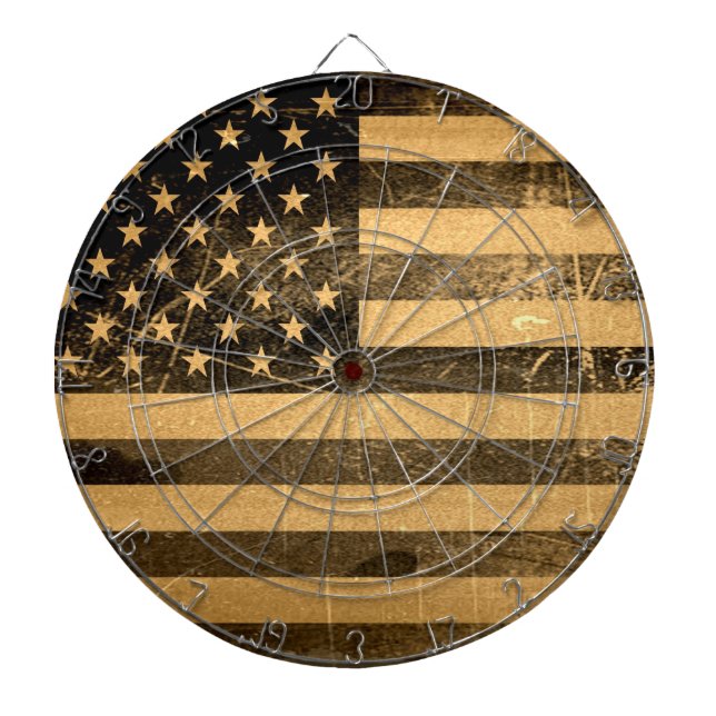 Gamge Grunge American Flagga Piltavla (Framsidan)