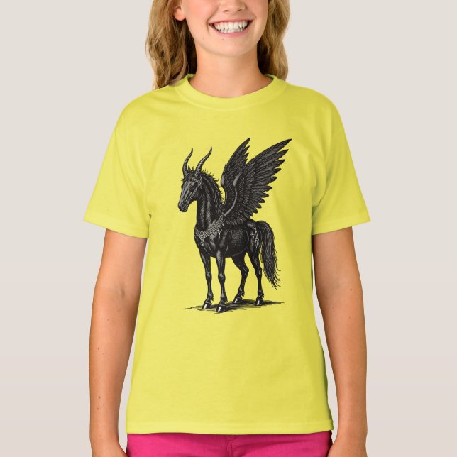 Gamigin Bevingad ande av ockult snabbhet T Shirt (Framsida)