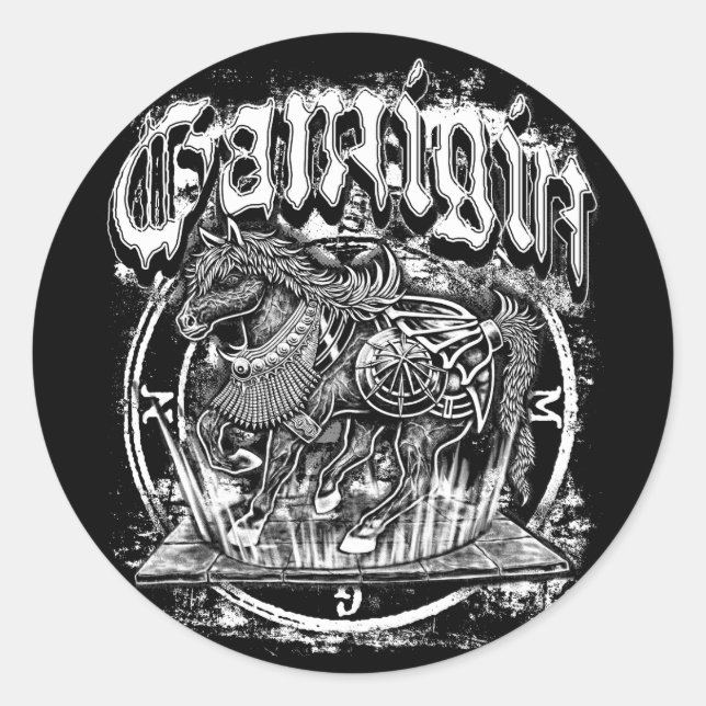 Gamigin Runt Klistermärke (Framsida)