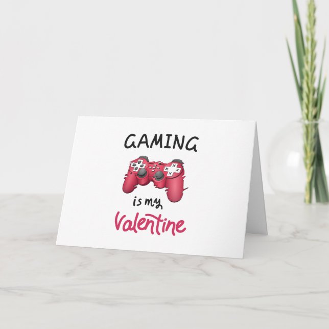 Gaming är min Alla Hjärtans Dag Kort (Framsida)