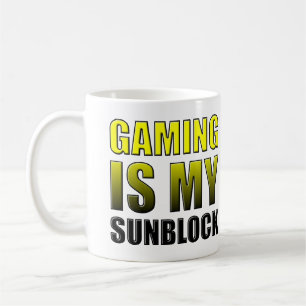 Gaming är min solkräm Rolig mugg eller resemugg
