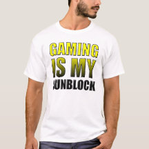 Gaming är min solkräm Rolig T-Shirt