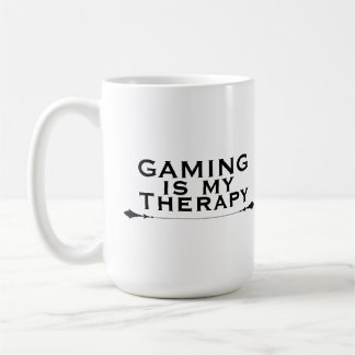 Gaming är min terapi Roligt Gamer Kaffemugg