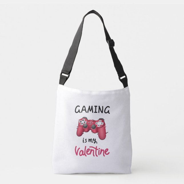 Gaming är min Valentin Axelväska (Framsida)
