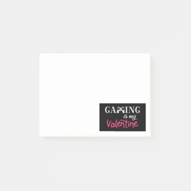 Gaming är min Valentin Post-it Block (Framsida)