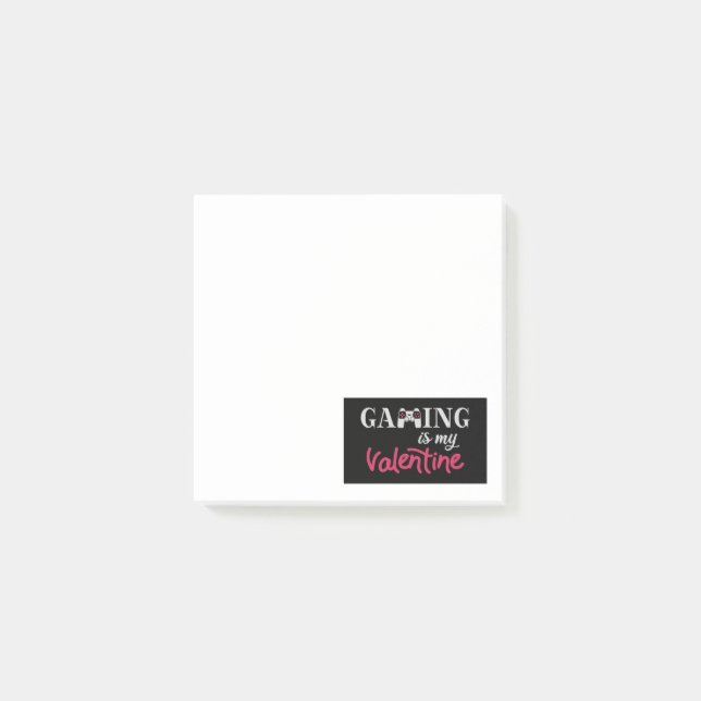 Gaming är min Valentin Post-it Block (Framsida)