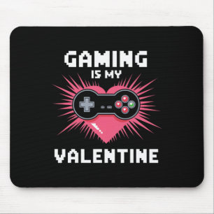 Gaming är min valentin rolig spelare män kvinna po musmatta