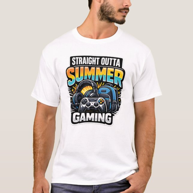 Gaming Back to School-design T Shirt (Framsida)