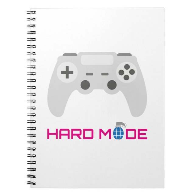 Gaming Controller Hard Mode Anteckningsbok (Framsidan)