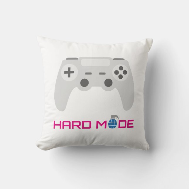 Gaming Controller Hard Mode Kudde (Framsida)
