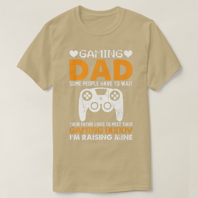 Gaming Dad Console Gamer Video Game Player Fathers T Shirt (Design framsida)