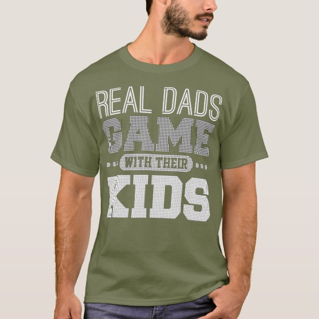 Gaming Fars dag Gamer Pappa Gift från Son eller T Shirt (Framsida)