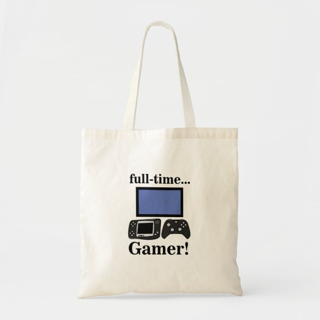 Gaming Gamer Funny Tygkasse (Framsidan)