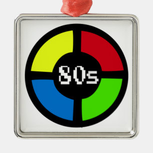 Gaming - Glöm Aldrig 80-Talets Spelargadget Metall Julgransprydnad Metall