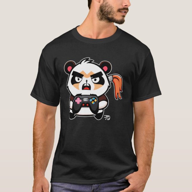 Gaming Hamster Gamer T Shirt (Framsida)