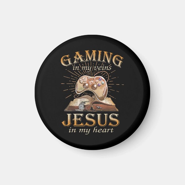 Gaming i mina ådror Jesus i mitt hjärta Magnet (Framsidan)