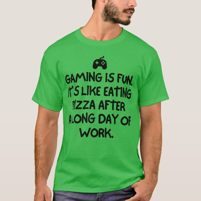 Gaming Is Fun Gaming Is Fun flickvän T Shirt (Framsida)