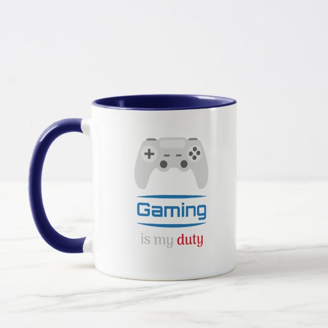 Gaming Is My Duty Gamer Controller Mugg (Vänster)