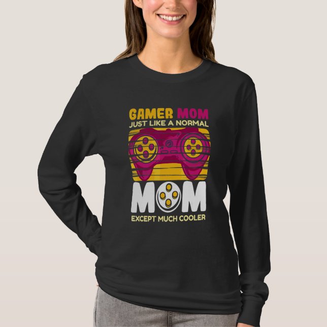 Gaming-mamma spelkläder för kvinnor 3 t shirt (Framsida)