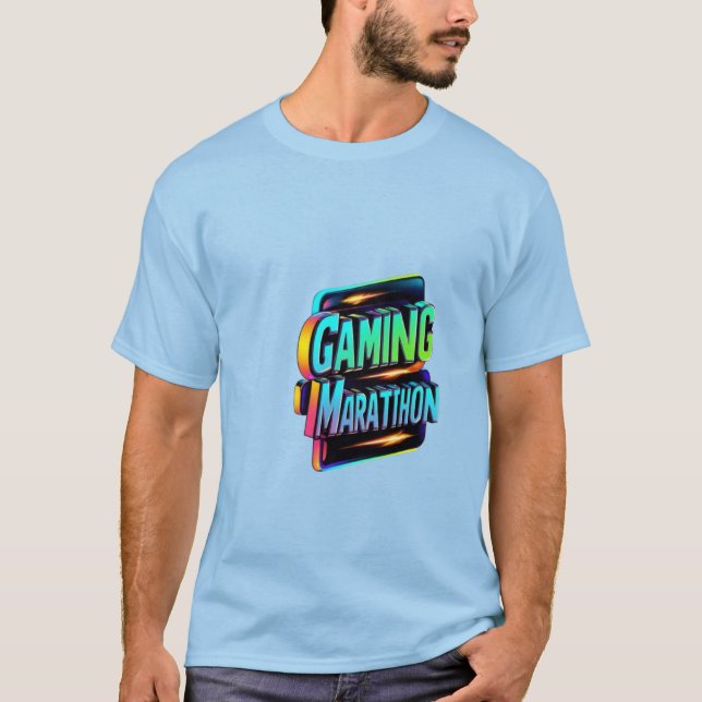 Gaming Marathon T Shirt (Framsida)