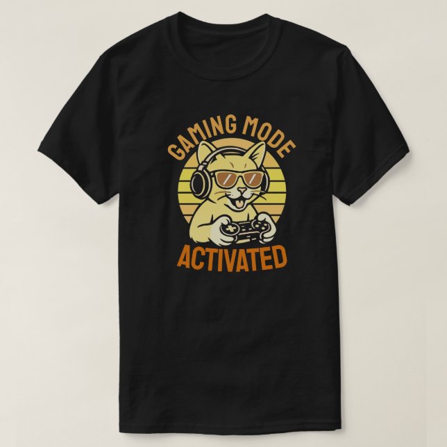 Gaming Mode Activated T Shirt (Design framsida)