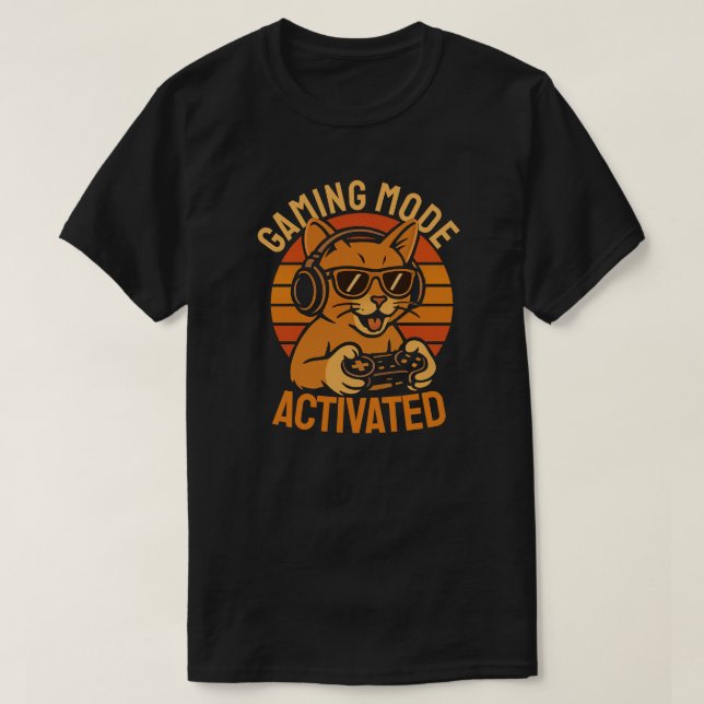 Gaming Mode Activated T Shirt (Design framsida)