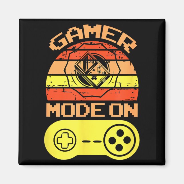 Gaming Mode On Funny Game Quotes Gift For Players  Magnet (Framsidan)
