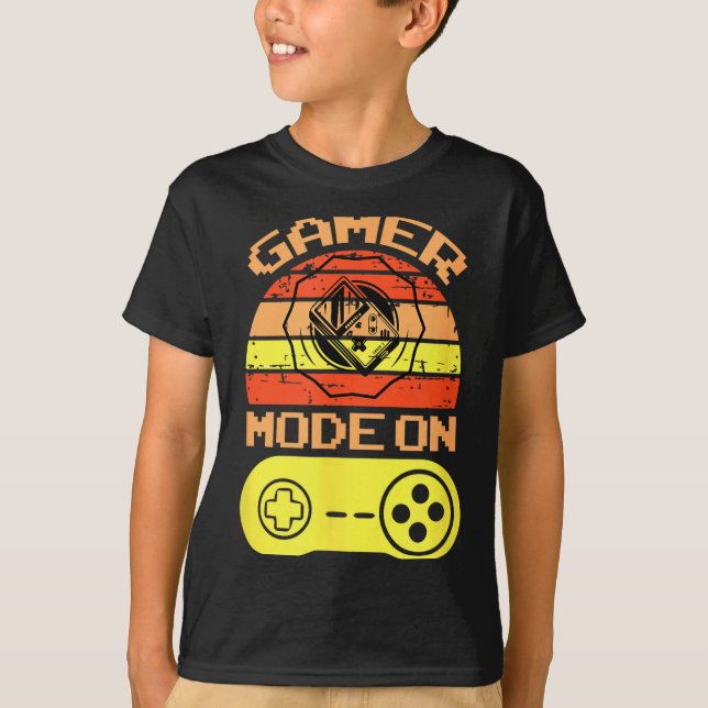 Gaming Mode On Funny Game Quotes Gift For Players  T Shirt (Framsida)