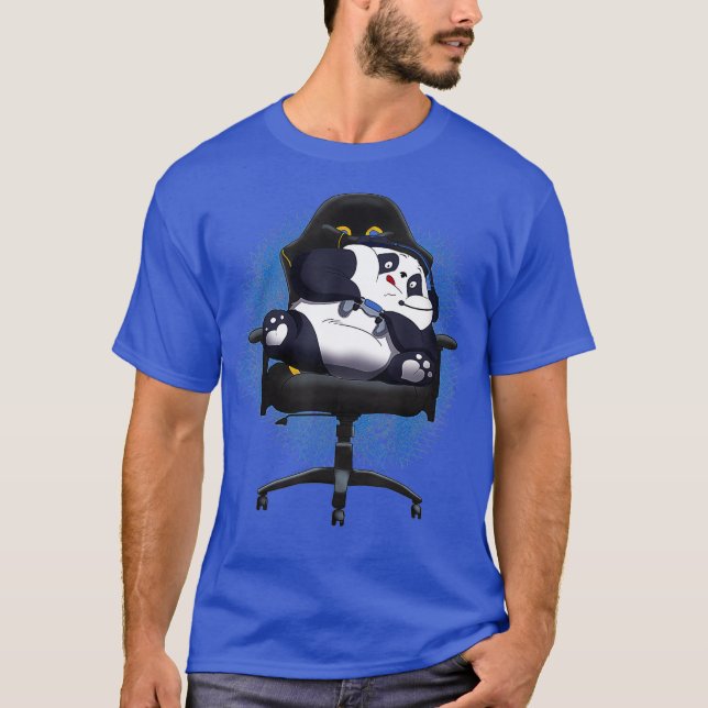 Gaming Panda Funny Gamer Video Games T Shirt (Framsida)