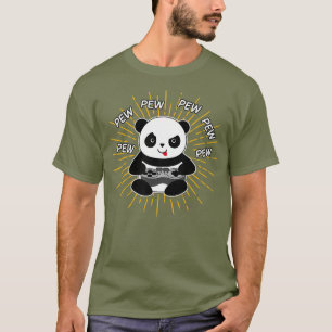 Gaming Panda Pew Cute Gaming-julklapp T Shirt
