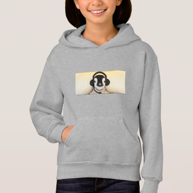 Gaming Penguin 4.0 Hoodie T Shirt (Framsida)