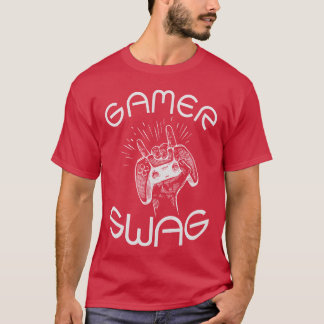 Gaming Swag Spelare Styrspak Spelälskare rolig fri T Shirt