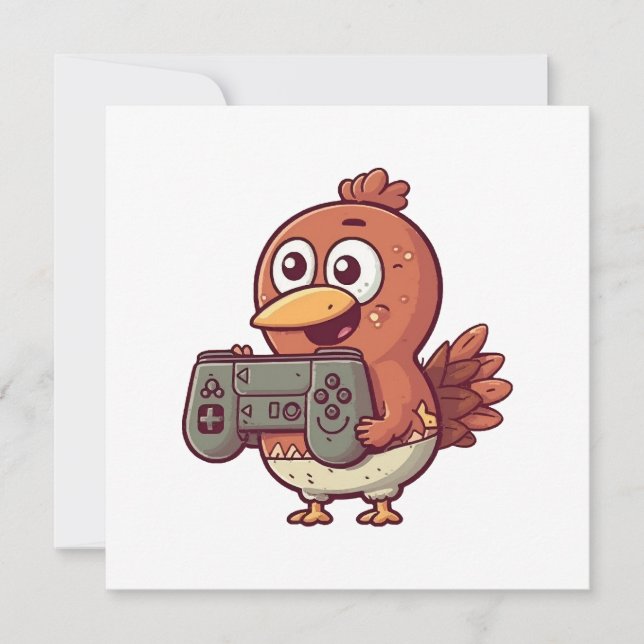 Gaming Thanksgiving Inbjudningar (Framsida)