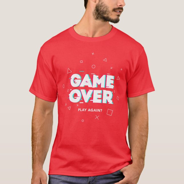 Gaming Week Game Over rolig T Shirt (Framsida)