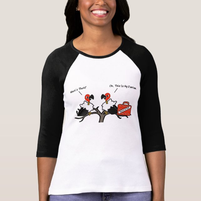 Gamkadaver Bära-på bagagetecknad T-shirt (Framsida)