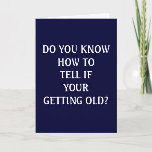 "GAMLA" 50:E BIRTHDAY HUMOR KORT