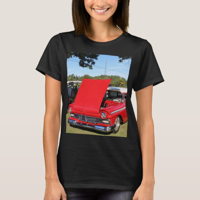 GAMLA 55 FORD WAGON CLASSIC CAR T-Shirt (Framsida)