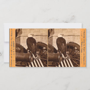 Gamla Abe, Wisconsin Krig Eagle- Stereoview