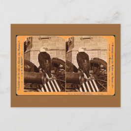 Gamla Abe, Wisconsin Krig Eagle- Stereoview Vykort