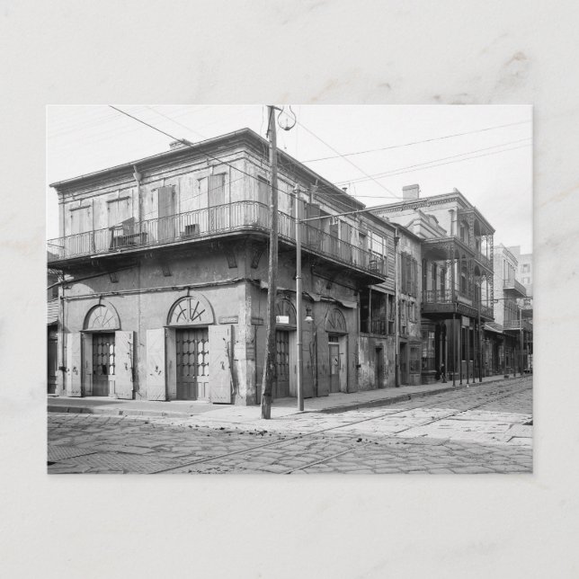 Gamla Absinthe House, New Orleans: 1906 Vykort (Framsida)
