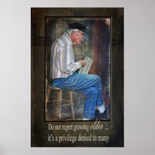 Gamla Accordion Man Poster