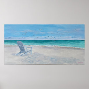 Gamla Adirondack-stolen Poster- av Just Dahl Poster