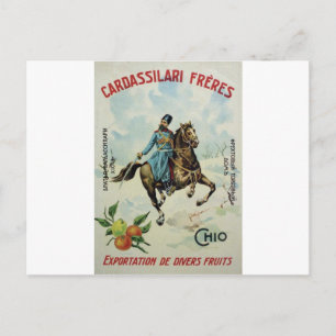 Gamla Advert Cardassilari Freres Vykort