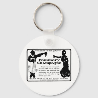 Gamla Advert Pommery Champagne Nyckelring