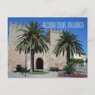 Gamla Alcudia Town Majorca Mallorca Spanien Souven Vykort