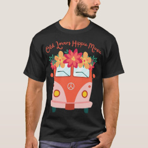 Gamla Älskare Hippie Music Hippy Camping-öl T Shirt