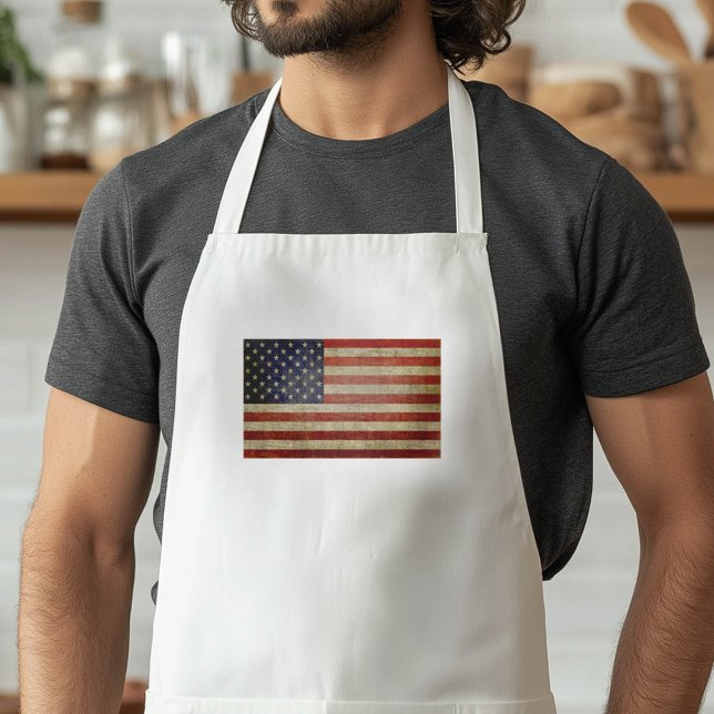 Gamla amerikanska Flagga Förkläde (Vintage American Flag Apron)