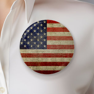 Gamla amerikanska Flagga Knapp